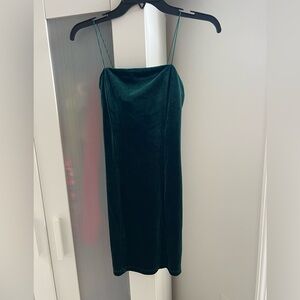 NWT Speechless Green Velvet Slip Dress Size: XS